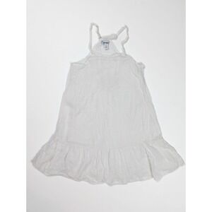 Old Navy White Cotton Sleeveless Casual Sun Dress Girl's Size‎ Small
